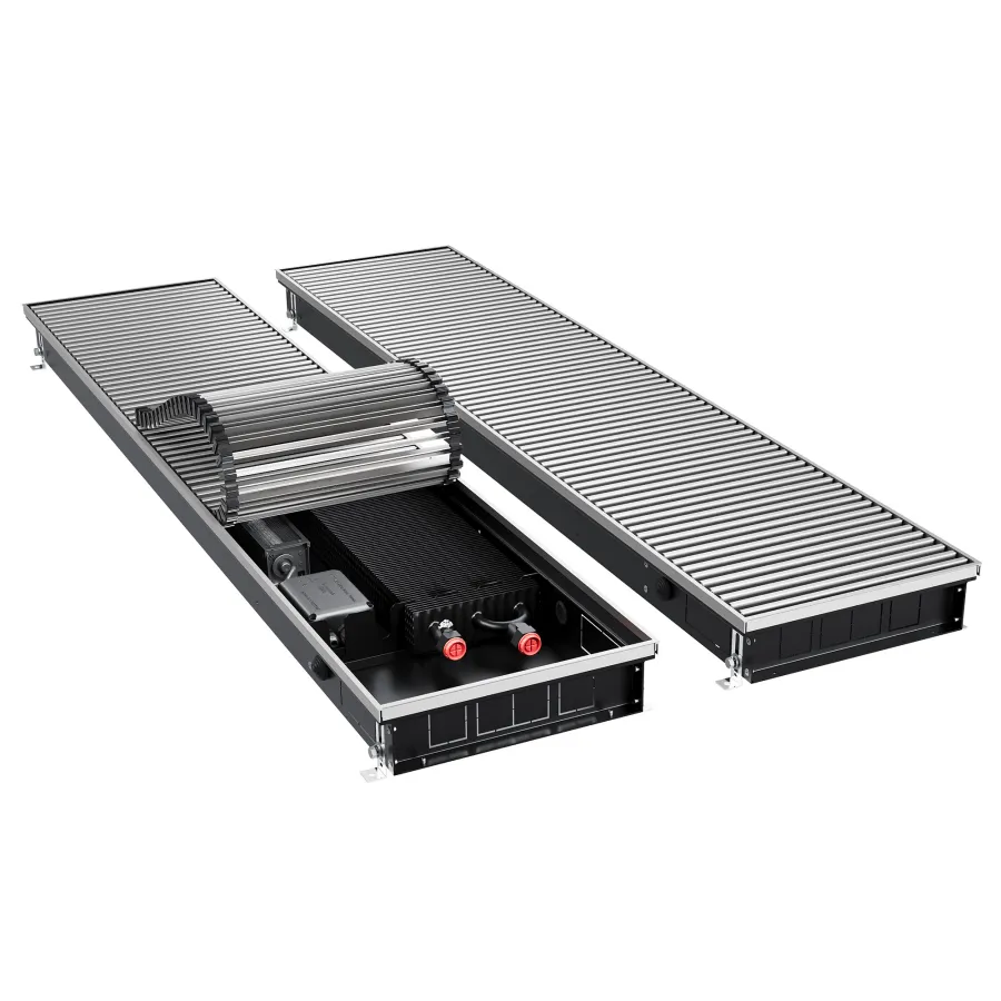 Конвектор внутрипольный Royal Thermo ATRIUM TURBO-80/300/900-DG-U-NA