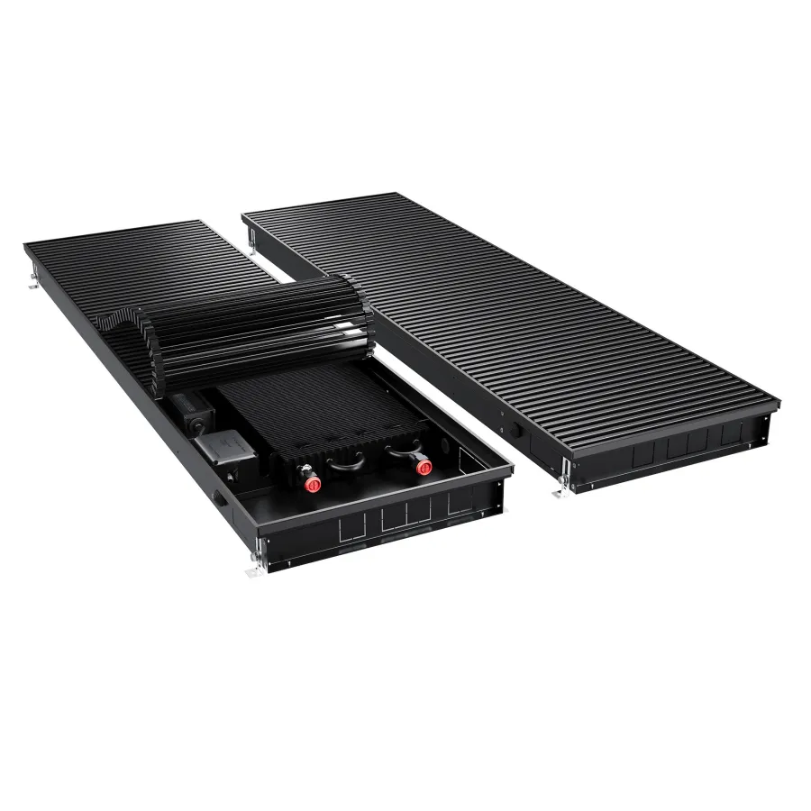 Конвектор внутрипольный Royal Thermo ATRIUM TURBO-80/400/2600-DG-U-BL