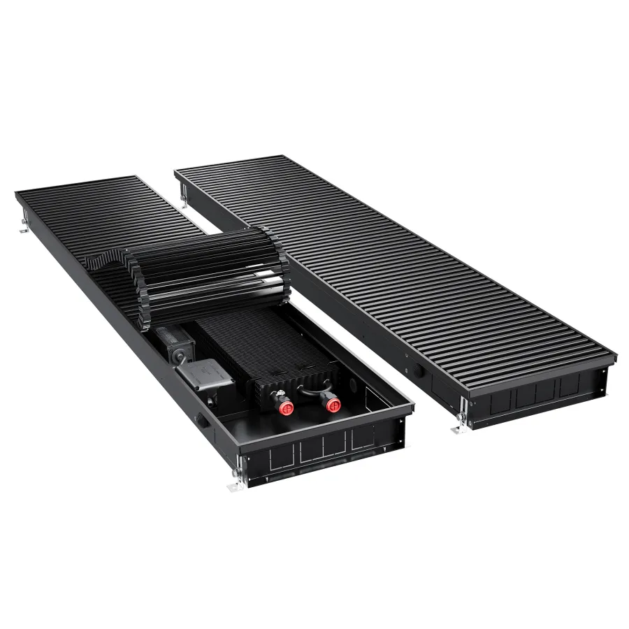 Конвектор внутрипольный Royal Thermo ATRIUM TURBO-80/300/1000-DG-U-BL