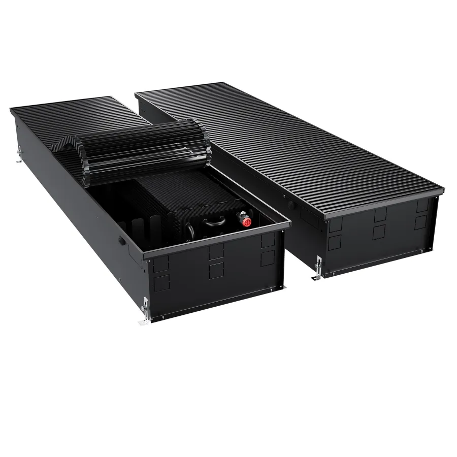 Конвектор внутрипольный Royal Thermo ATRIUM TURBO-190/400/2900-DG-U-BL