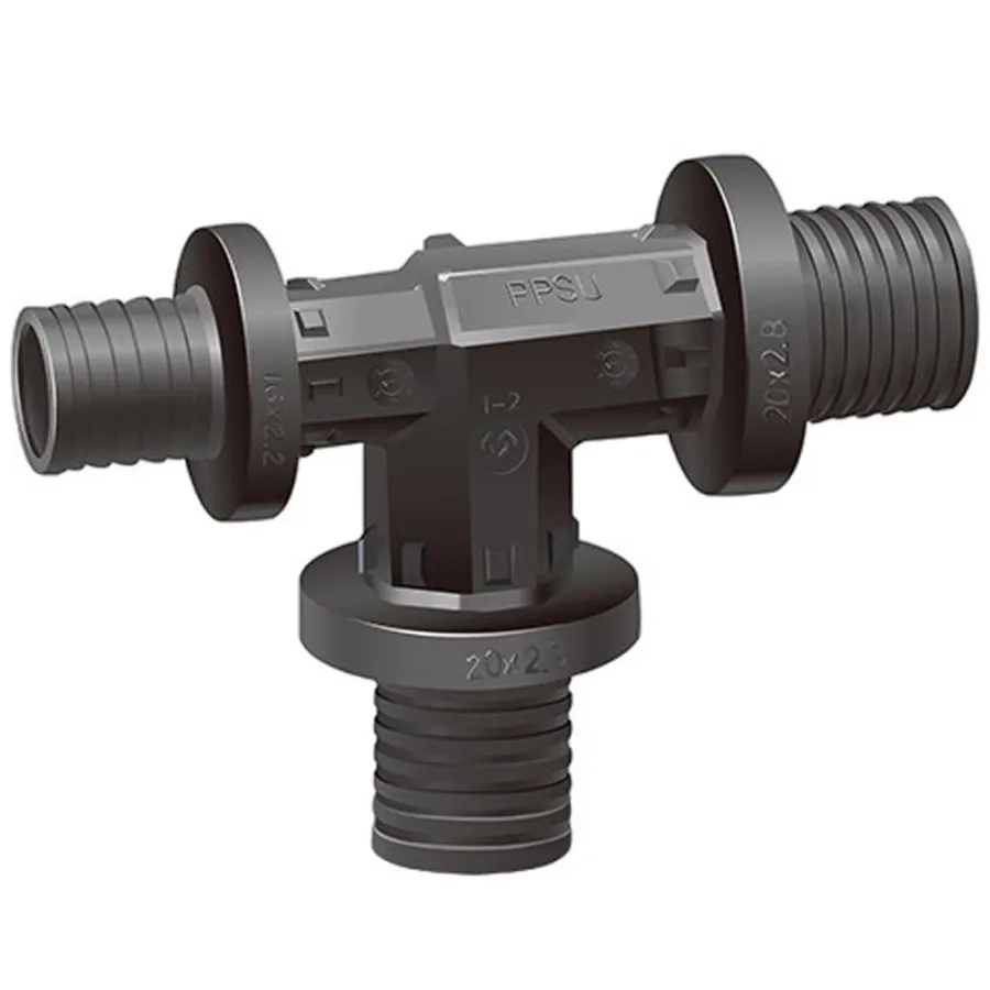 Тройник VARMEGA Slide-fit переходной, 32×16×32, аксиальный, PPSU, VM50518