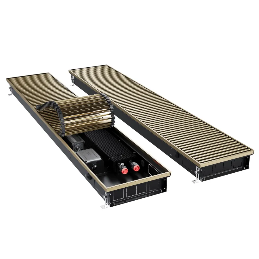 Конвектор внутрипольный Royal Thermo ATRIUM TURBO-80/250/2900-DG-U-AU