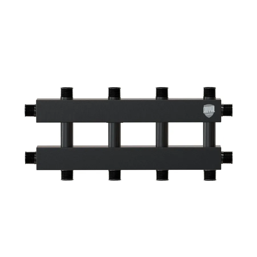 Коллектор Royal Thermo на 6-7 выходов (вверх-вниз), Ду 25 с кронштейнами