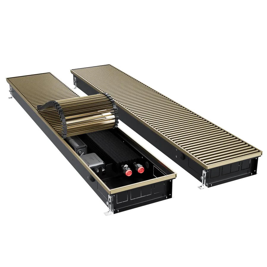 Конвектор внутрипольный Royal Thermo ATRIUM TURBO-90/250/1400-DG-U-AU