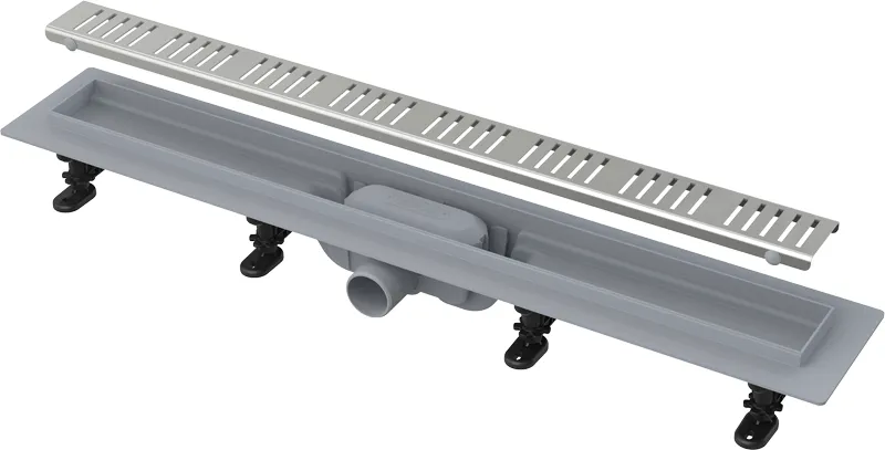 Душевой лоток Alcadrain Simple с решеткой, хром (APZ10-750M)