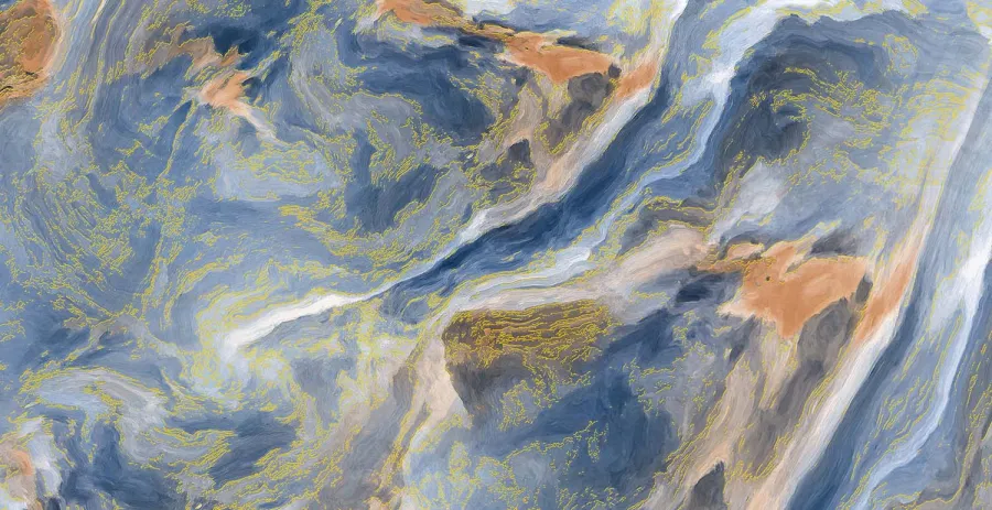 Плитка керамогранитная AZARIO Карлин Аква Голд 60x120 карвинг (H18004001G)