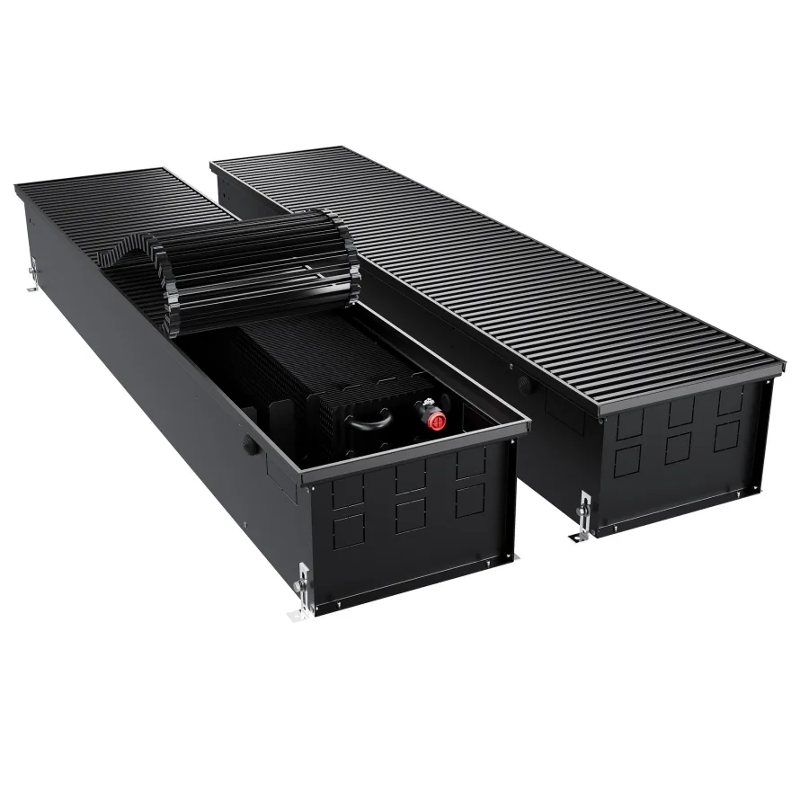 Конвектор внутрипольный Royal Thermo ATRIUM TURBO-190/300/2500-DG-U-BL