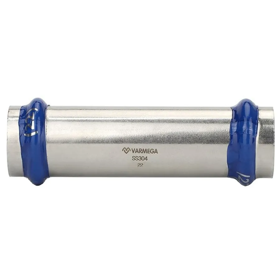 Муфта VARMEGA двухраструбная Inox Press надвижная 28x28