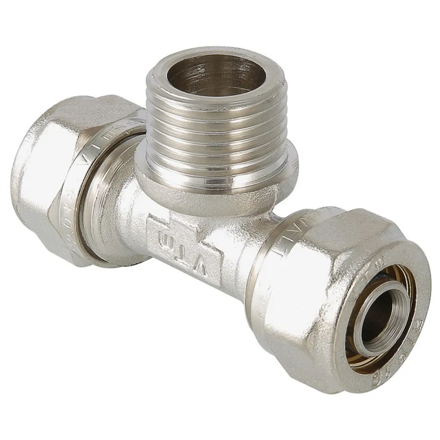 Тройник обжимной с НР 32*1 1/4"наружняя резьба (Valtec)