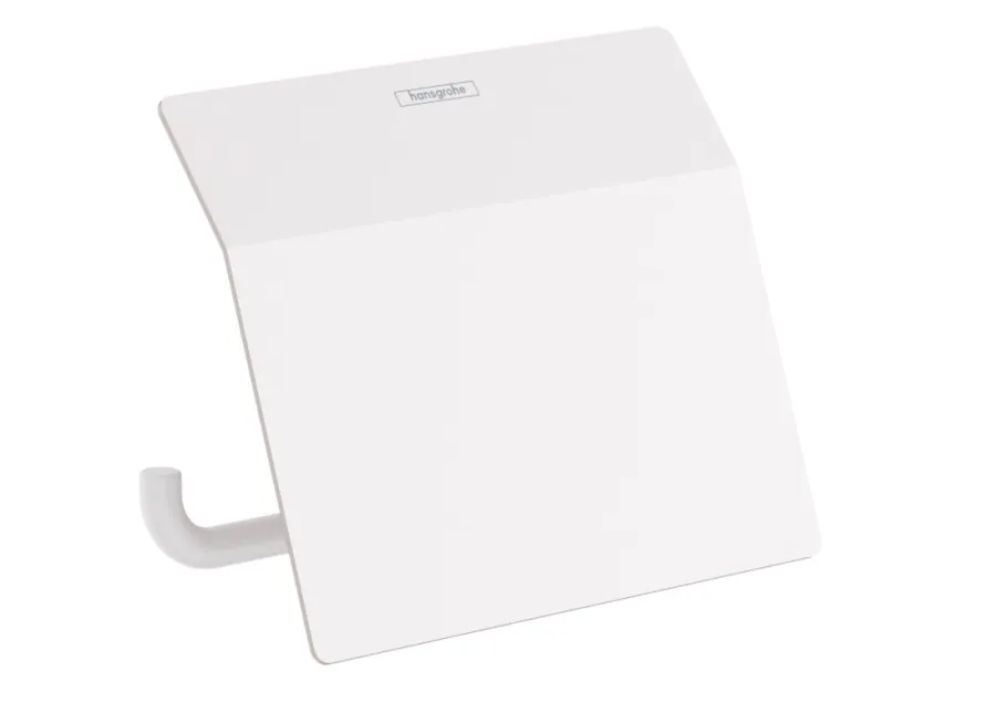 Держатель туалетной бумаги с крышкой Hansgrohe AddStoris матовый белый (41753700)
