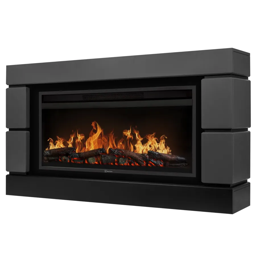 Каминокомплект: Очаг Electrolux EFP/P-4220LS, портал Moderno 42/40/36, графит