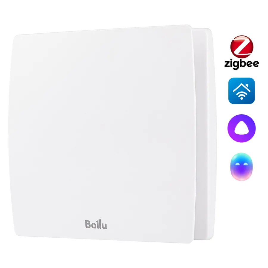 Вентилятор вытяжной Ballu BAF-SL 100 VT с обратным клапаном и таймером