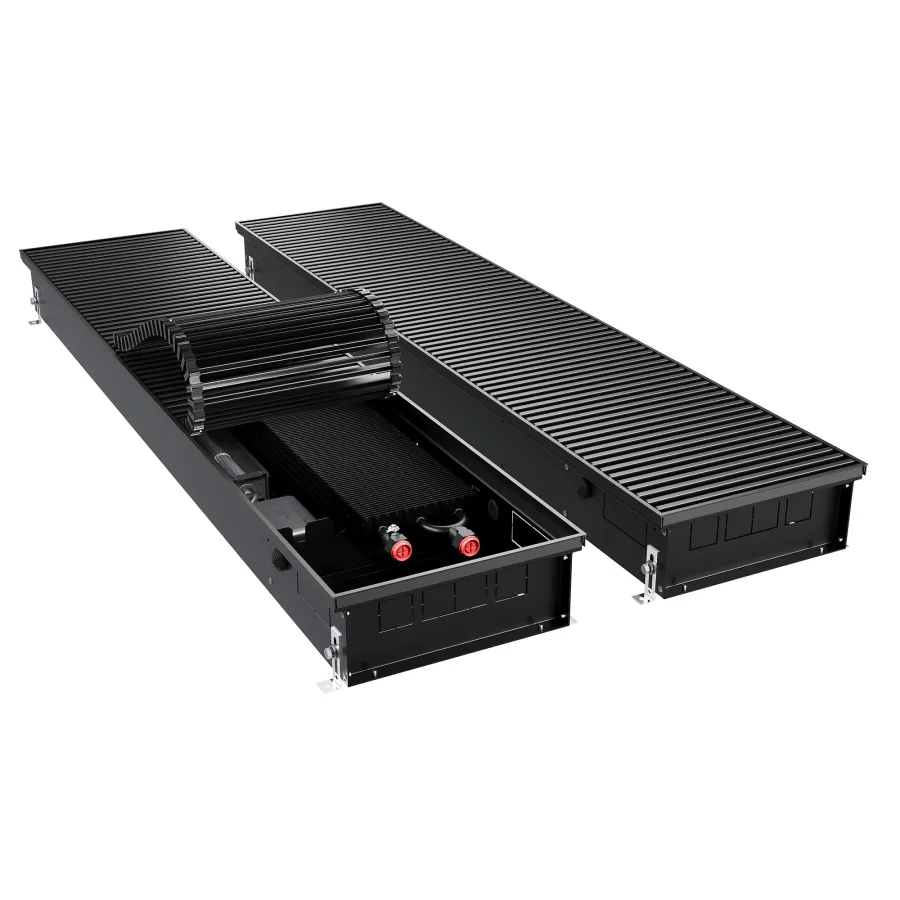 Конвектор внутрипольный Royal Thermo ATRIUM TURBO-110/300/1100-DG-U-BL
