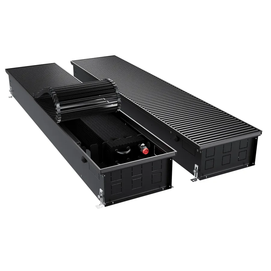 Конвектор внутрипольный Royal Thermo ATRIUM TURBO-150/300/2100-DG-U-BL