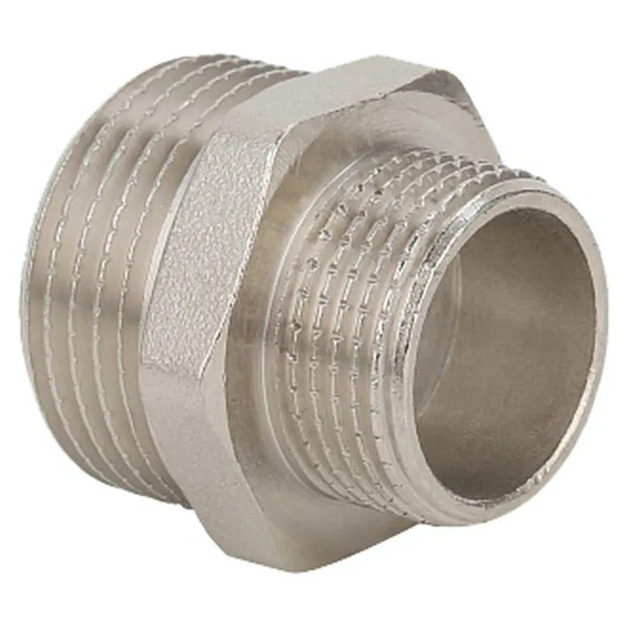 Ниппель Gappo переходной НР-НР никелированный 1/2" х 1/4"